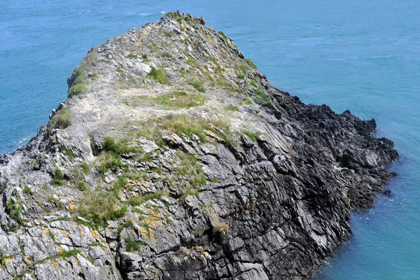 Küstenlandschaft Der Pointe Groin Atlantik Frankreich Bretagne — Stockfoto