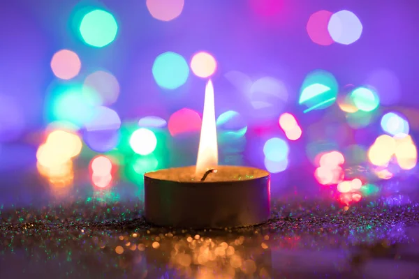 Noel Mum Sihirli Tatil Işıklar Işıltılı — Stok fotoğraf