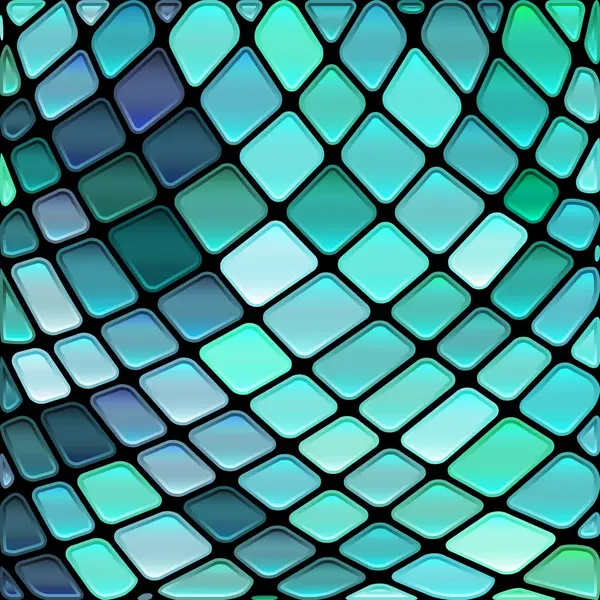 Абстрактный Векторный Витраж Мозаики Синий Бирюзовый — стоковое фото