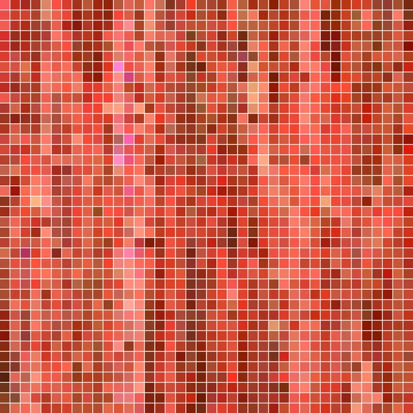 Abstract Vector Met Vierkante Pixels Mozaïek Achtergrond Rood — Stockfoto