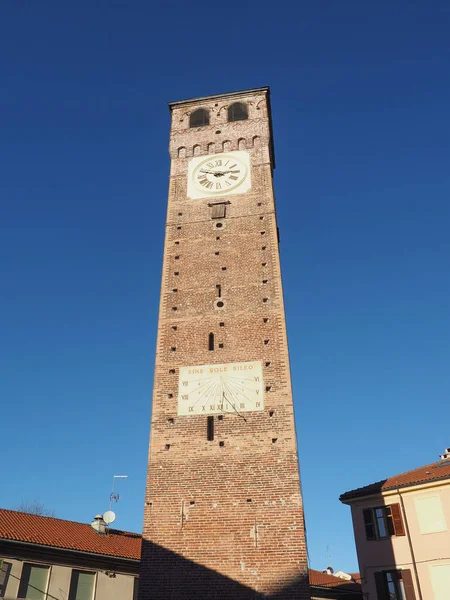 Torre Civica Означает Колокольня Грульяско Италия — стоковое фото