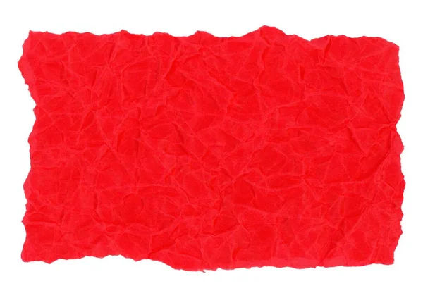 Textura Papel Pergamino Rojo Útil Como Fondo Aislado Sobre Blanco — Foto de Stock