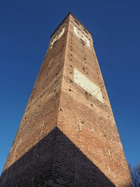Torre Civica Jelentése Harangláb Grugliasco Olaszország — Stock Fotó