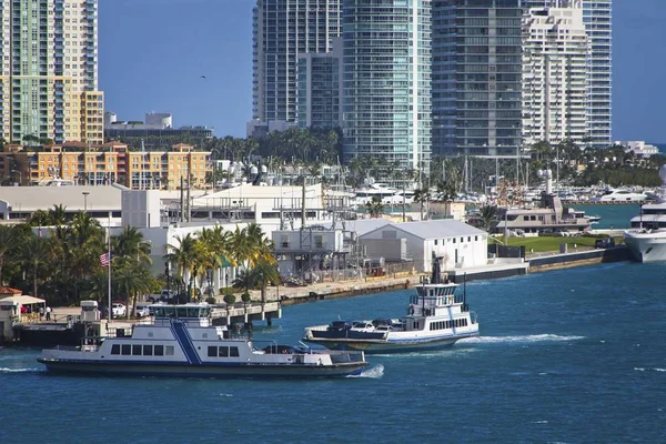 Kilátás Nyílik Biscayne Öbölben Floridai Miami — Stock Fotó