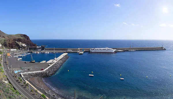 Porto Puerto Estaca Sull Isola Hierro Isole Canarie Spagna Con — Foto Stock