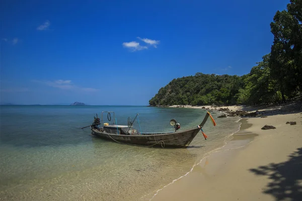 Thaiföld Koh Yao Yai Hosszúfarkú Csónak Egy Álom Tengerparton — Stock Fotó