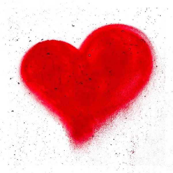 Grunge Tekstur Czerwone Serce Symbol Może Służyć Jako Kompozycja Walentynka — Zdjęcie stockowe
