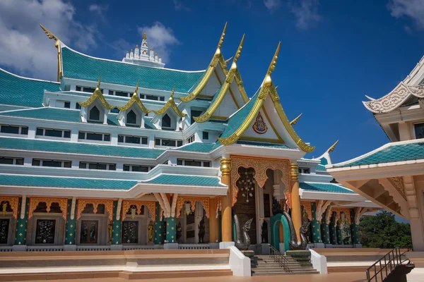 Buddhistiska Templet Wat Phu Kon Berömda Place Och Resmål Provinsen — Stockfoto
