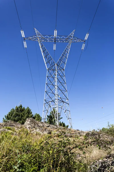 A transmission tower, or power tower or electricity pylon is a tall structure, usually a steel lattice tower or a reinforced concrete pylon, to support an overhead power line