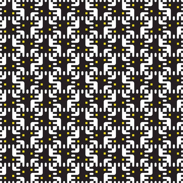 Geometric Seamless Pattern Black White Squares Vector Regular Structure Fabric — Stock Photo, Image