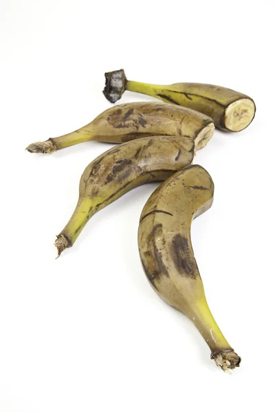 Plátanos Corte Viejo Detalle Algunos Plátanos Mal Estado — Foto de Stock