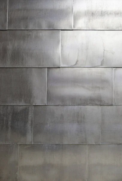 Nowoczesny Tytan Ścienny Detal Ściany Pokrytej Tytanowymi Częściami Luksusowy Metal — Zdjęcie stockowe