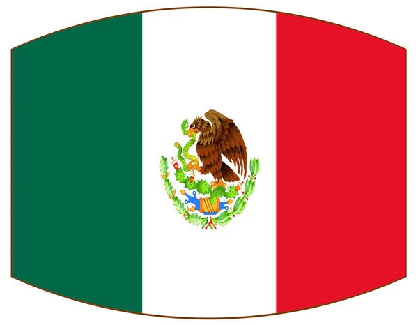 Flagge Des Südamerikanischen Landes Mexiko — Stockfoto