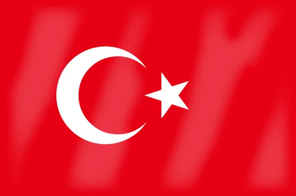 Bandera Del País Africano Turquía — Foto de Stock