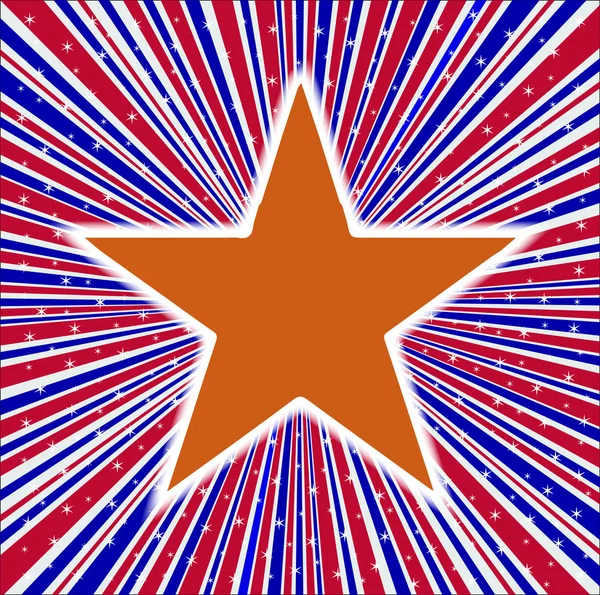 Abstract and retro grunge red white and blue backround design element with stars and the Star of the Arizona flag