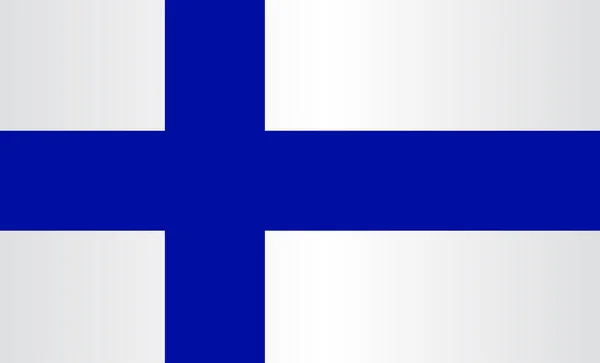 Vlag Van Finland Blauw Wit Met Grunge Effect — Stockfoto