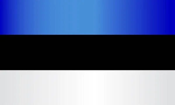 Bandeira Estonia Stripes Metalic Shine Effect — Fotografia de Stock