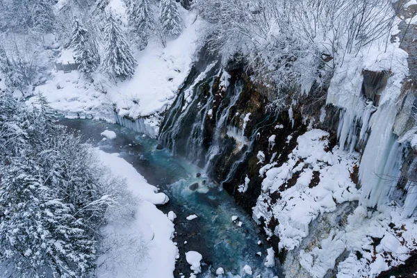 Vacker Vattenfall Naturen Bakgrund — Stockfoto