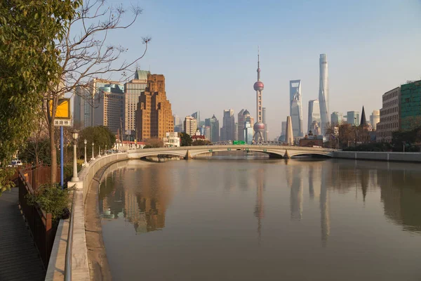 Shanghai Conocida Como Perla Asia París Del Este —  Fotos de Stock