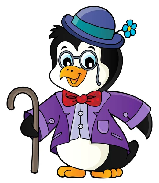 Stylized Penguin Topic Image Picture Illustration — Stock Photo, Image