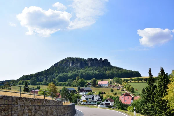 Utsikt Över Pfaffenstein Saxon Switzerland — Stockfoto