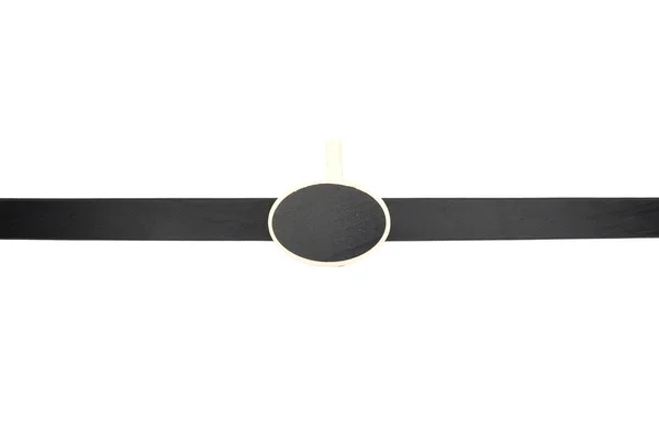 Background Black Ribbon Plate — Stock Photo, Image