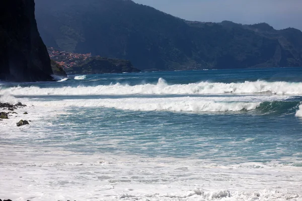 Uitzicht Noordelijke Kustlijn Van Madeira Portugal Het Sao Vicente Gebied — Stockfoto