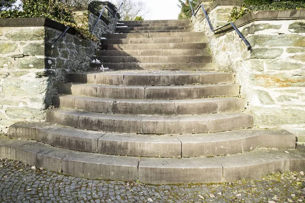 Abstrakter Hintergrund Oder Textur Alte Treppen Aus Stein — Stockfoto