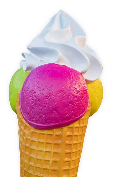 Icecream Izolowane Białym Tle — Zdjęcie stockowe