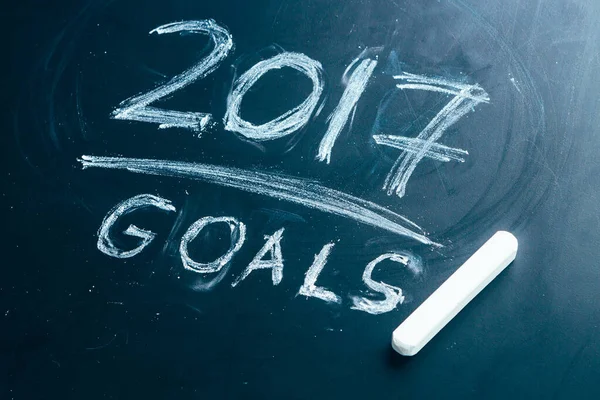 Planen Sie Eine Liste Der Ziele Für 2017 Auf Einer — Stockfoto