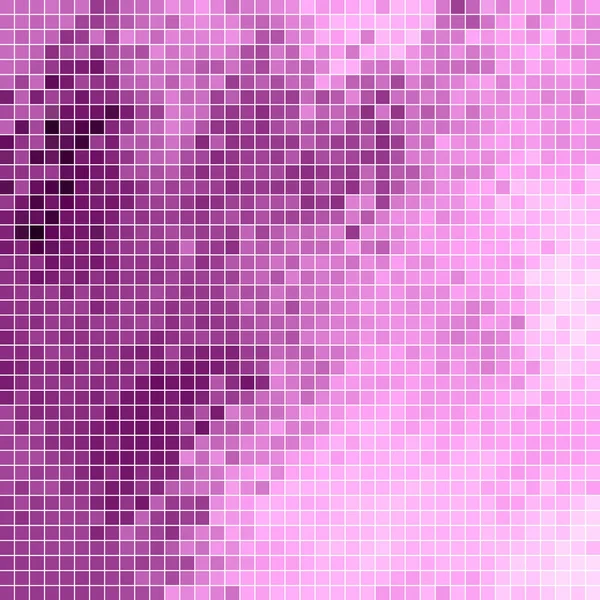 抽象的なベクトルの正方形ピクセルのモザイクの背景 パープルとバイオレット — ストック写真