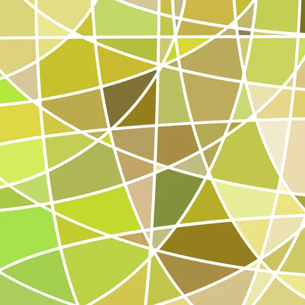 Vetor Abstrato Fundo Mosaico Vidro Manchado Verde Marrom — Fotografia de Stock