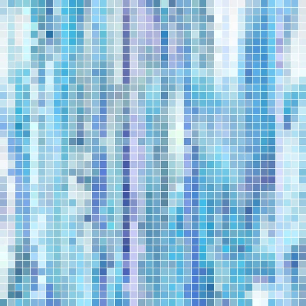 Soyut Vektör Kare Piksel Mozaik Arkaplan Açık Mavi — Stok fotoğraf