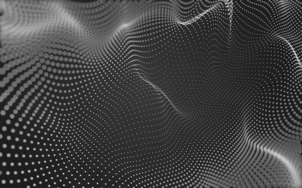 Abstract Polygonal Space Low Poly Dark Background Connecting Dots Lines — Stock Photo, Image