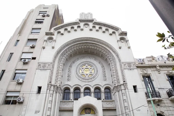 Sinagoga Congregação Israelita Argentina Buenos Aires Argentina Começou Ser Construído — Fotografia de Stock