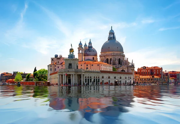 Buiten Basiliek Van Santa Maria Della Salute Venetië — Stockfoto