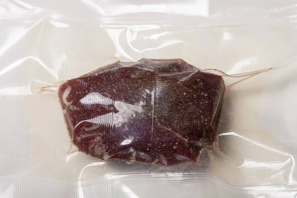 meat in a sous vide bag