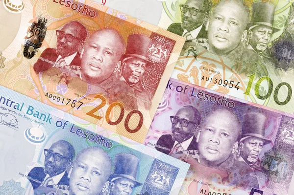 Dinheiro Lesoto Fundo Negócios — Fotografia de Stock