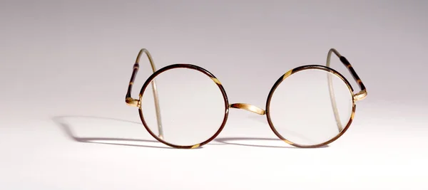 Ročník Izolované Brýle Brýle Počátku Století — Stock fotografie