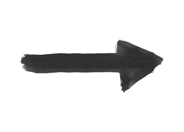 Kara Çekilmiş Suluboya Sağ Gösterilen — Stok fotoğraf