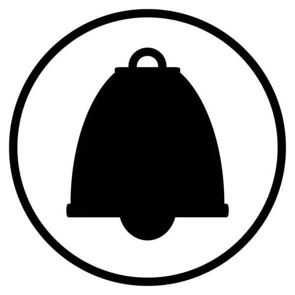 Symbol Bell Flat Icon Alarm Alert Ringtone — Stock Photo, Image