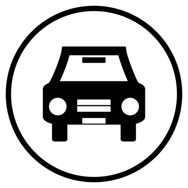 Symbol Car Flat Icon Traffic Rent Car Transportation — Stock Photo, Image