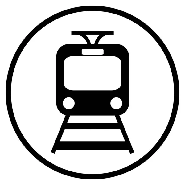 列车标志 地铁或车站用平面图标 — 图库照片