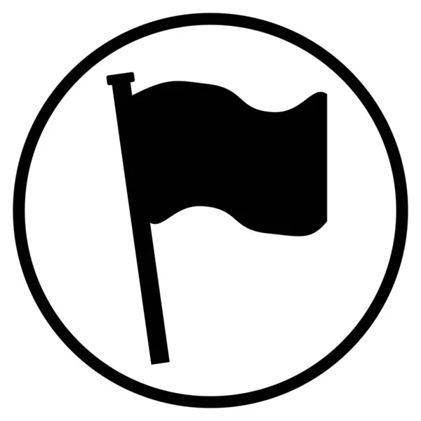Bayrak Afiş Için Düz Simgesi Simgesi — Stok fotoğraf