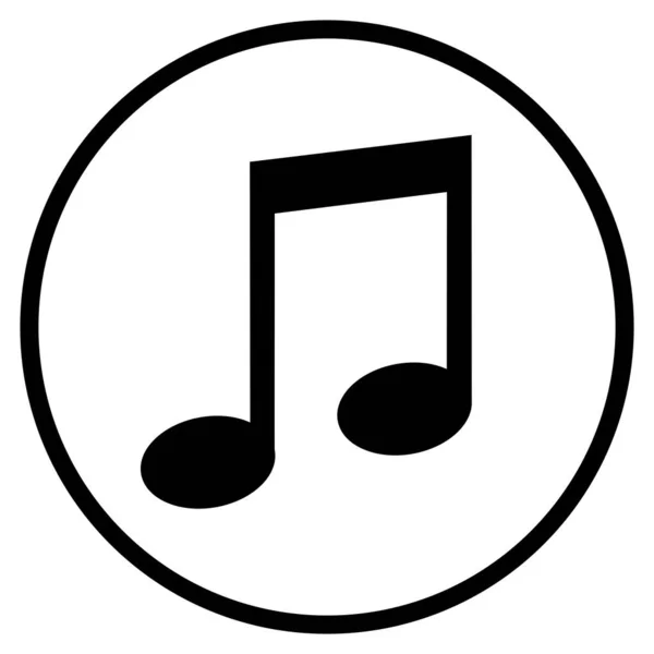 Símbolo Música Ícone Plano Para Som Tom Rádio — Fotografia de Stock