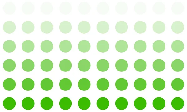 Círculos Verdes Con Color Degradado Sobre Fondo Blanco — Foto de Stock