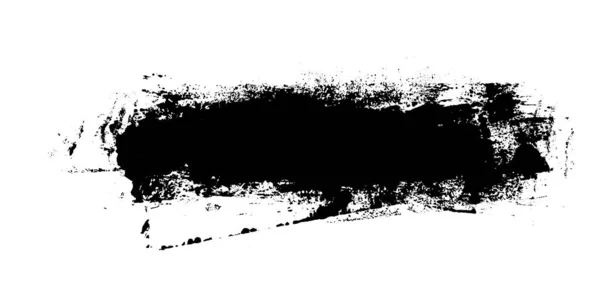 Πολύ Βρώμικο Πινέλο Μαύρο Φόντο Πανό — Φωτογραφία Αρχείου