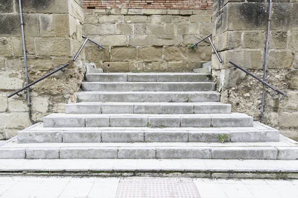 Escaleras Piedra Ciudad Detalle Una Antigua Escalera —  Fotos de Stock