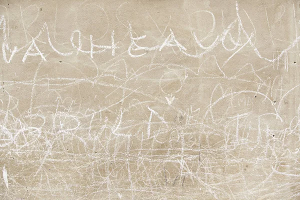 Τσιμεντένιος Τοίχος Γράμματα Γραμμένα — Φωτογραφία Αρχείου