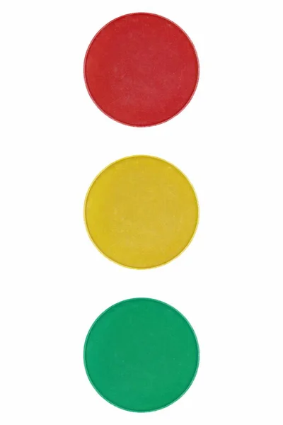 Kırmızı Yeşil Işıkları Olan Trafik Işaretleri — Stok fotoğraf
